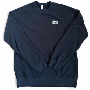 Men's Black June Farm Fleece Crewneck
